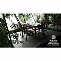 咸陽假山塑石 園林景觀 生態餐廳施工 古建 西安融諾景觀工程